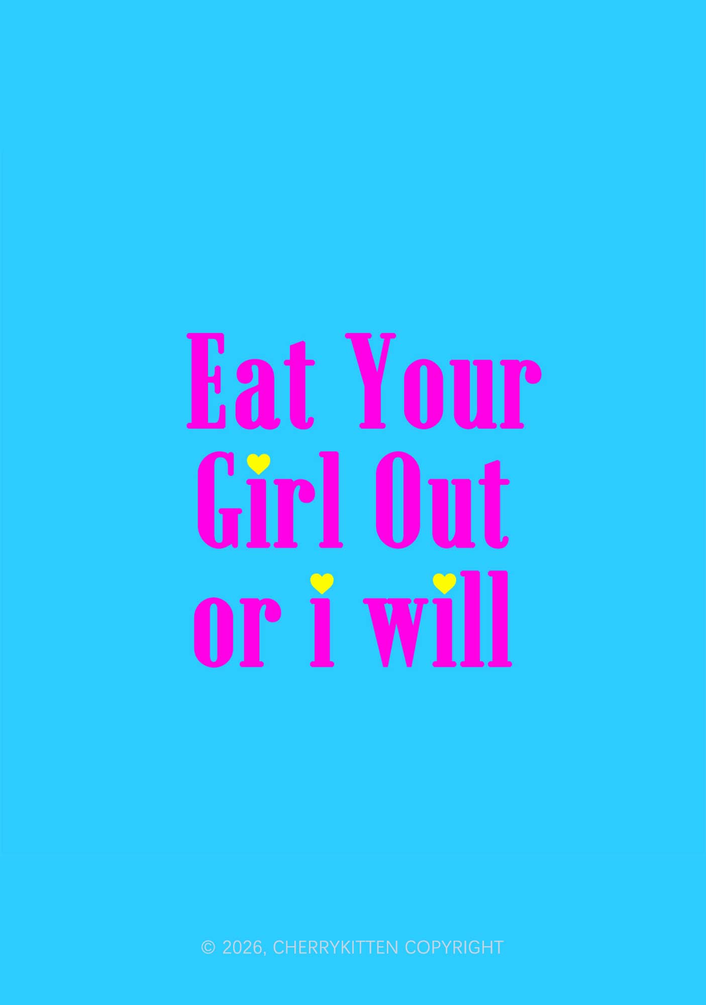 Eat Your Girl Out Pride 1Pc Y2K Pin Badge Cherrykitten