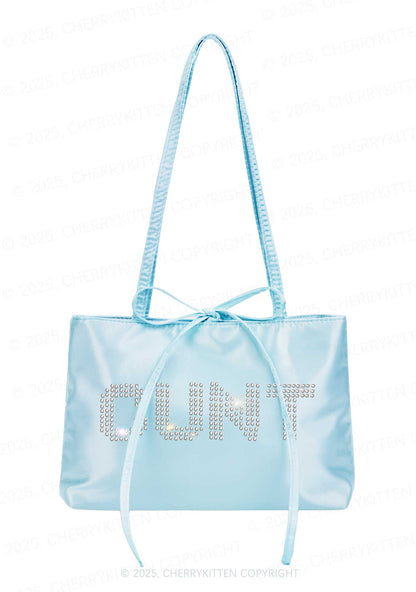 Rhinestone Cxxt Y2K Satin Bags Cherrykitten