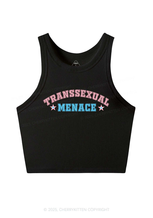 Transsexual Menace Y2K Crop Tank Top Cherrykitten