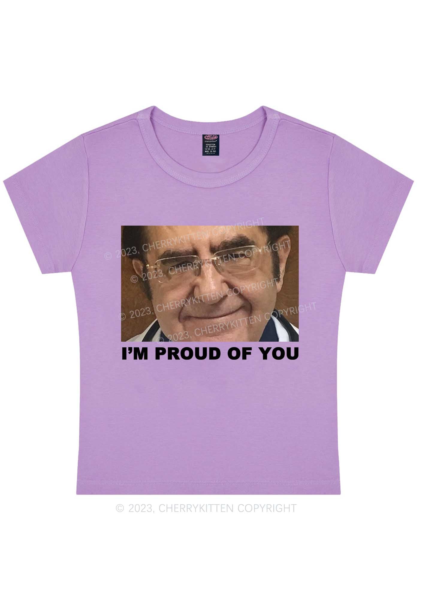 Dr. Now Is Proud Of You Y2K Baby Tee Cherrykitten