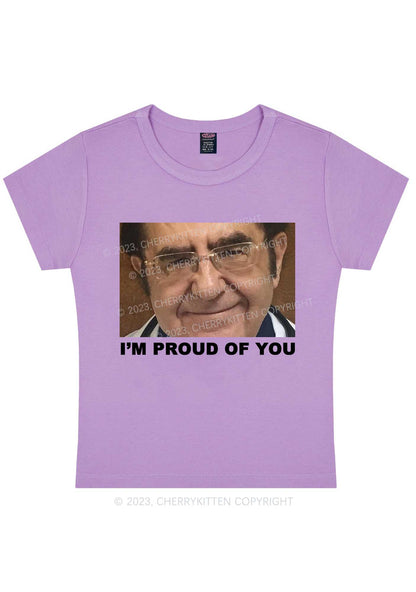 Dr. Now Is Proud Of You Y2K Baby Tee Cherrykitten