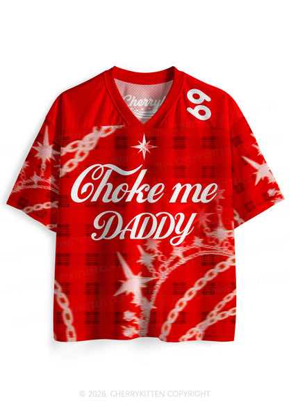 Choke Me Daddy Y2K Sport Jersey Shirts Cherrykitten