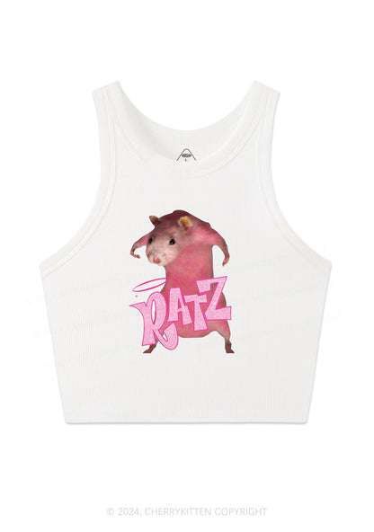 Pink Ratz Y2K Crop Tank Top Cherrykitten