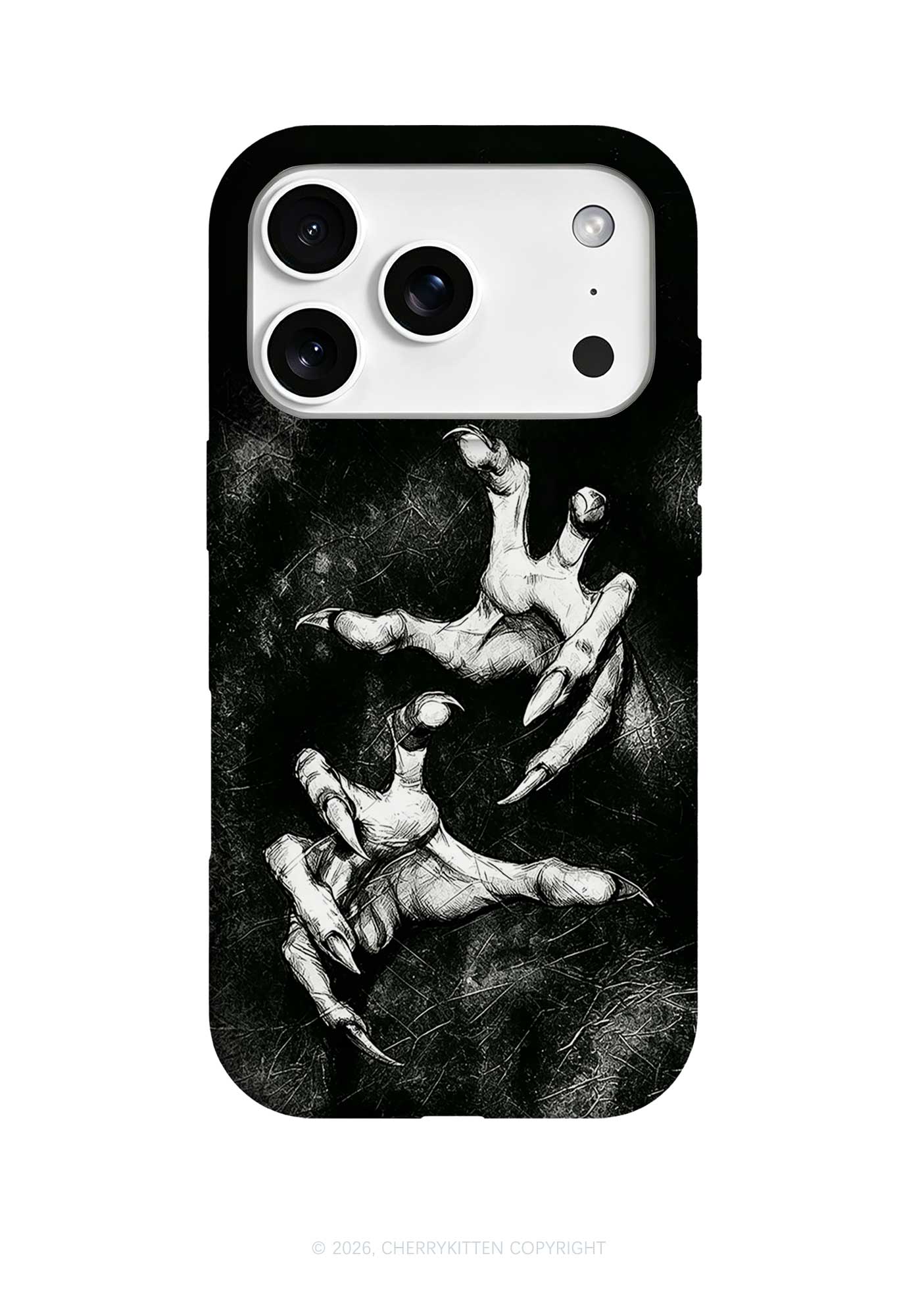 Halloween Black Demon Claws Y2K Phone Case Cherrykitten