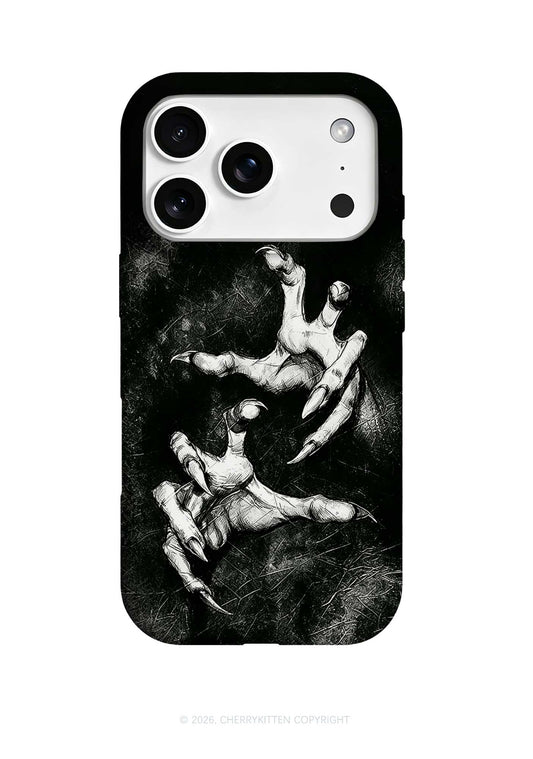 Halloween Black Demon Claws Y2K Phone Case Cherrykitten