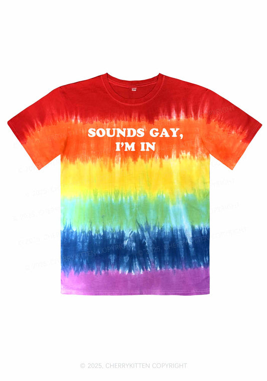 Sounds Gay Y2K Tie Dye Shirts Cherrykitten