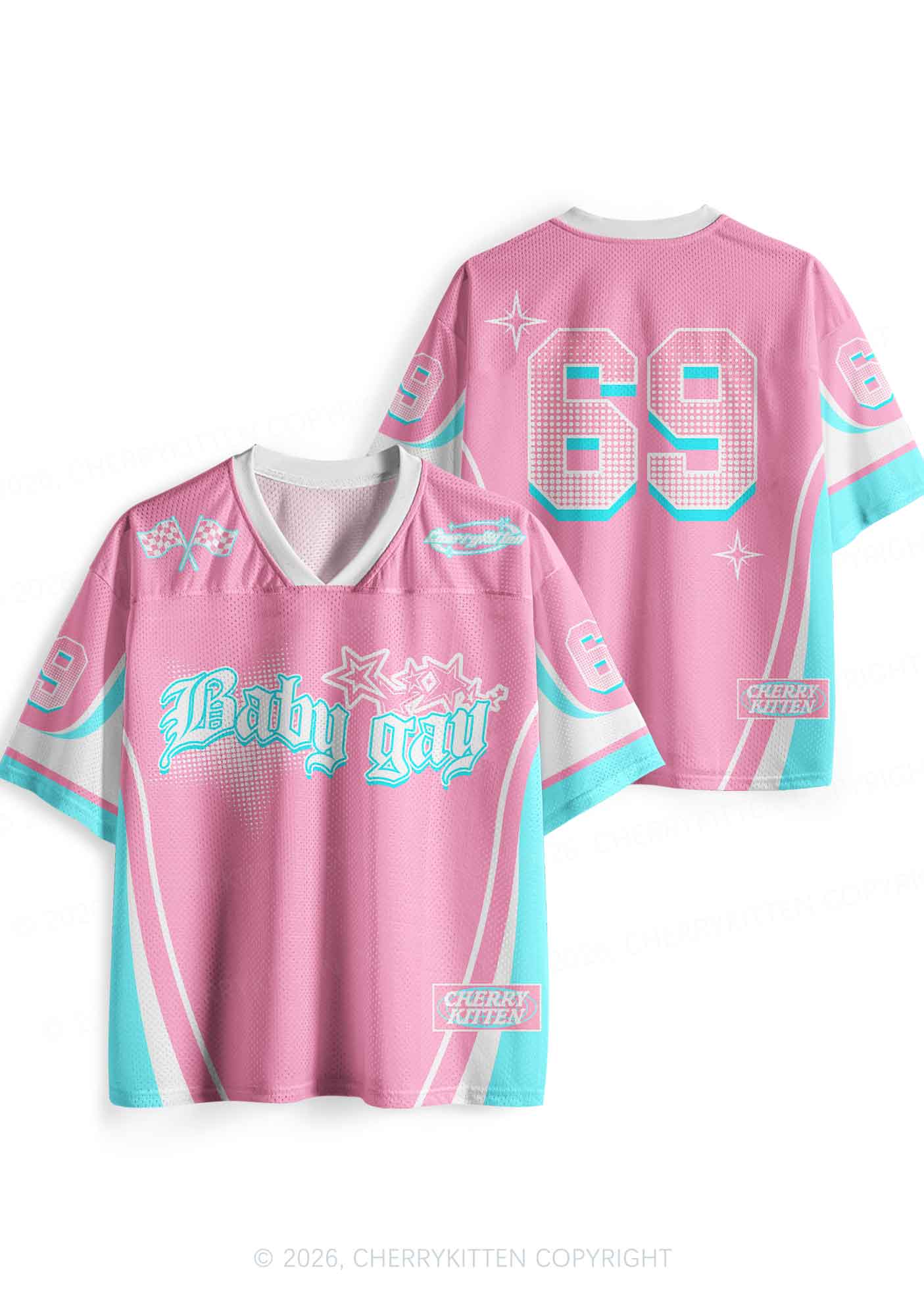 Baby Gay Pride Y2K Sport Jersey Shirts Cherrykitten