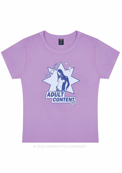 Curvy Adult Content Y2K Baby Tee Cherrykitten