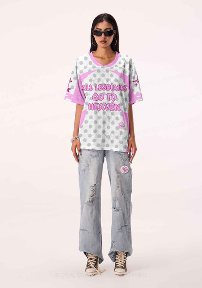 All Lesbians Go To Heaven Pride Y2K Sport Jersey Shirts Cherrykitten