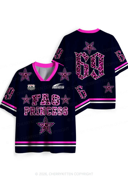 Pink Leopard Fag Princess Pride Y2K Sport Jersey Shirts Cherrykitten