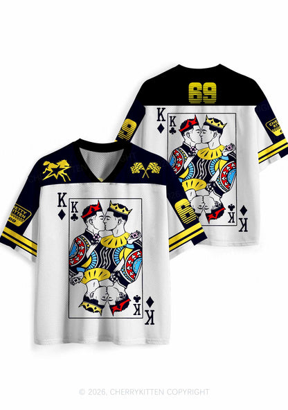 Black Gay King Pride Y2K Sport Jersey Shirts Cherrykitten