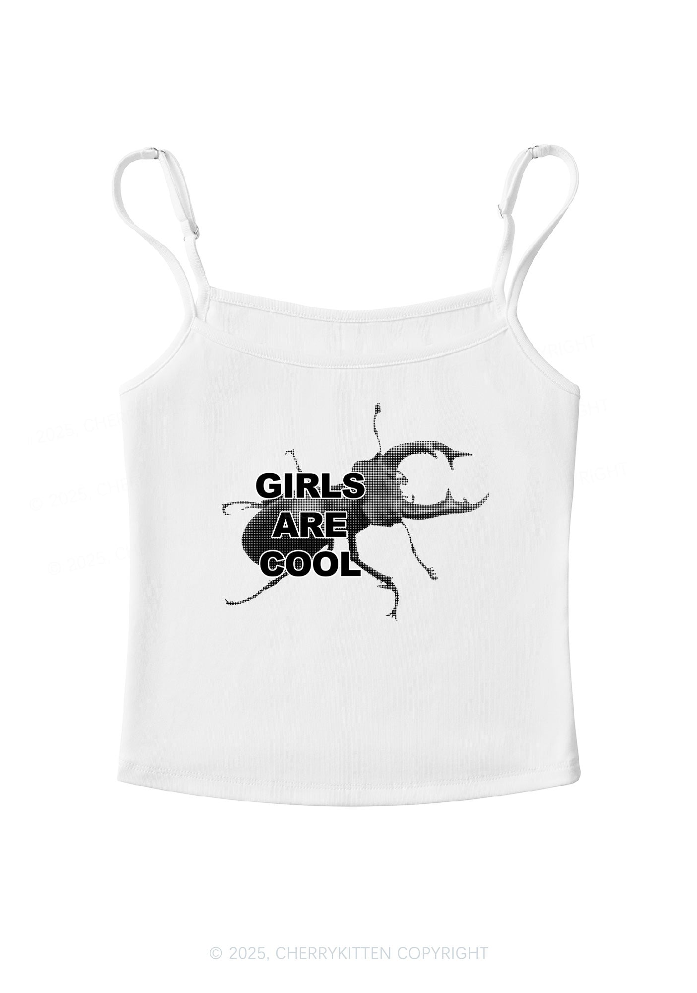 Beetle Girls Are Cool Y2K Spaghetti Strap Cami Cherrykitten