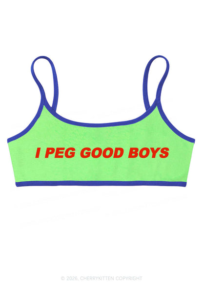 I Peg Good Boys Y2K Super Crop Cami Cherrykitten