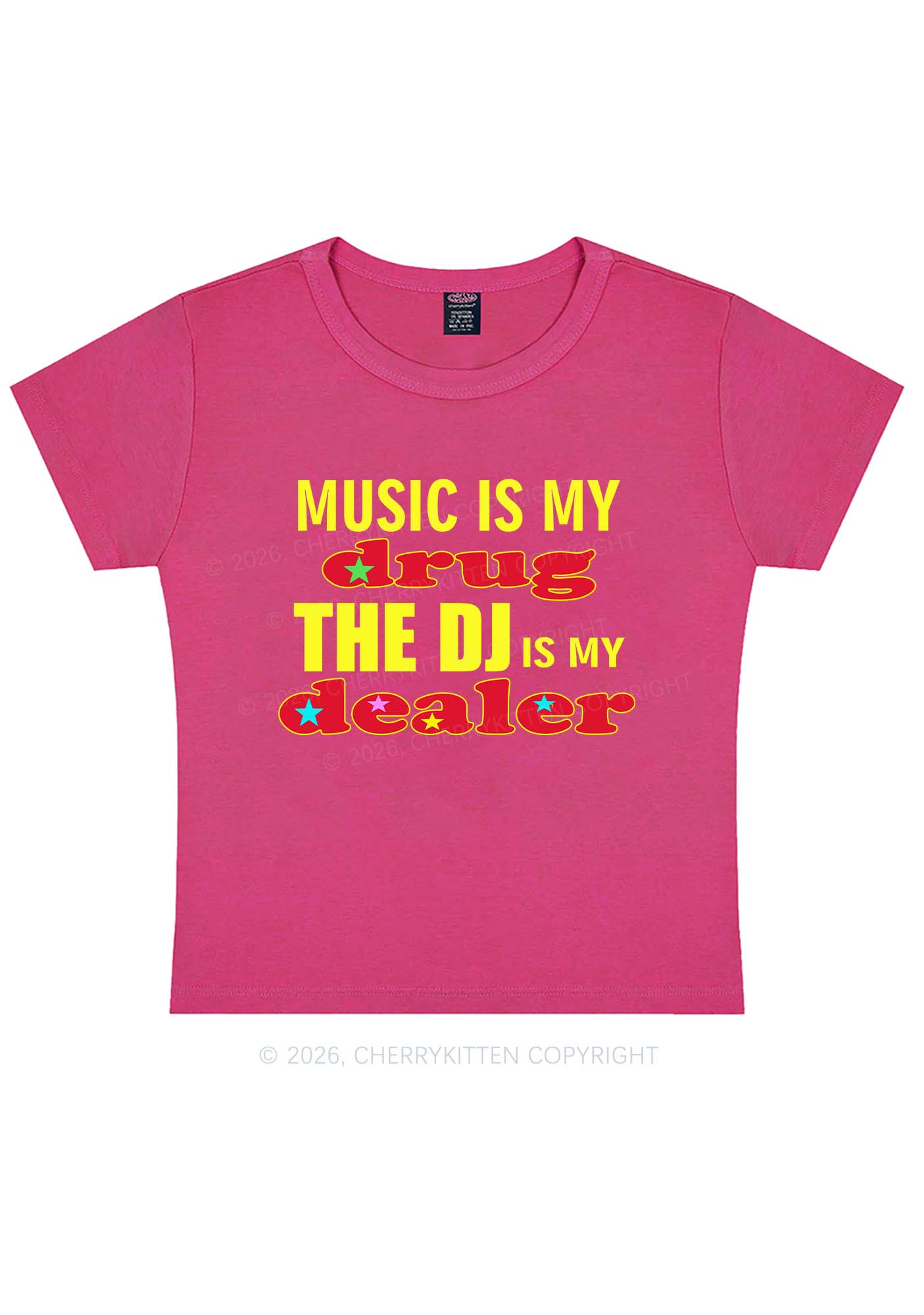Music Is My Drxg Y2K Baby Tee Cherrykitten