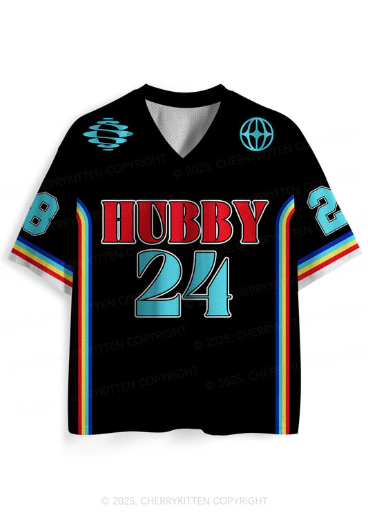 Custom Black Hubby Valentine's Day Y2K Sport Jersey Shirts Cherrykitten