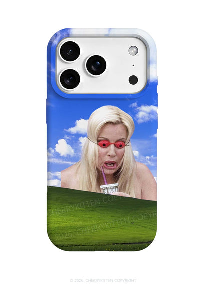 Red Eyeglasses Lady Grassland Y2K Phone Case Cherrykitten
