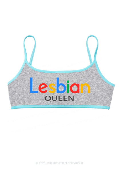 Lesbian Queen Pride Y2K Super Crop Cami Cherrykitten