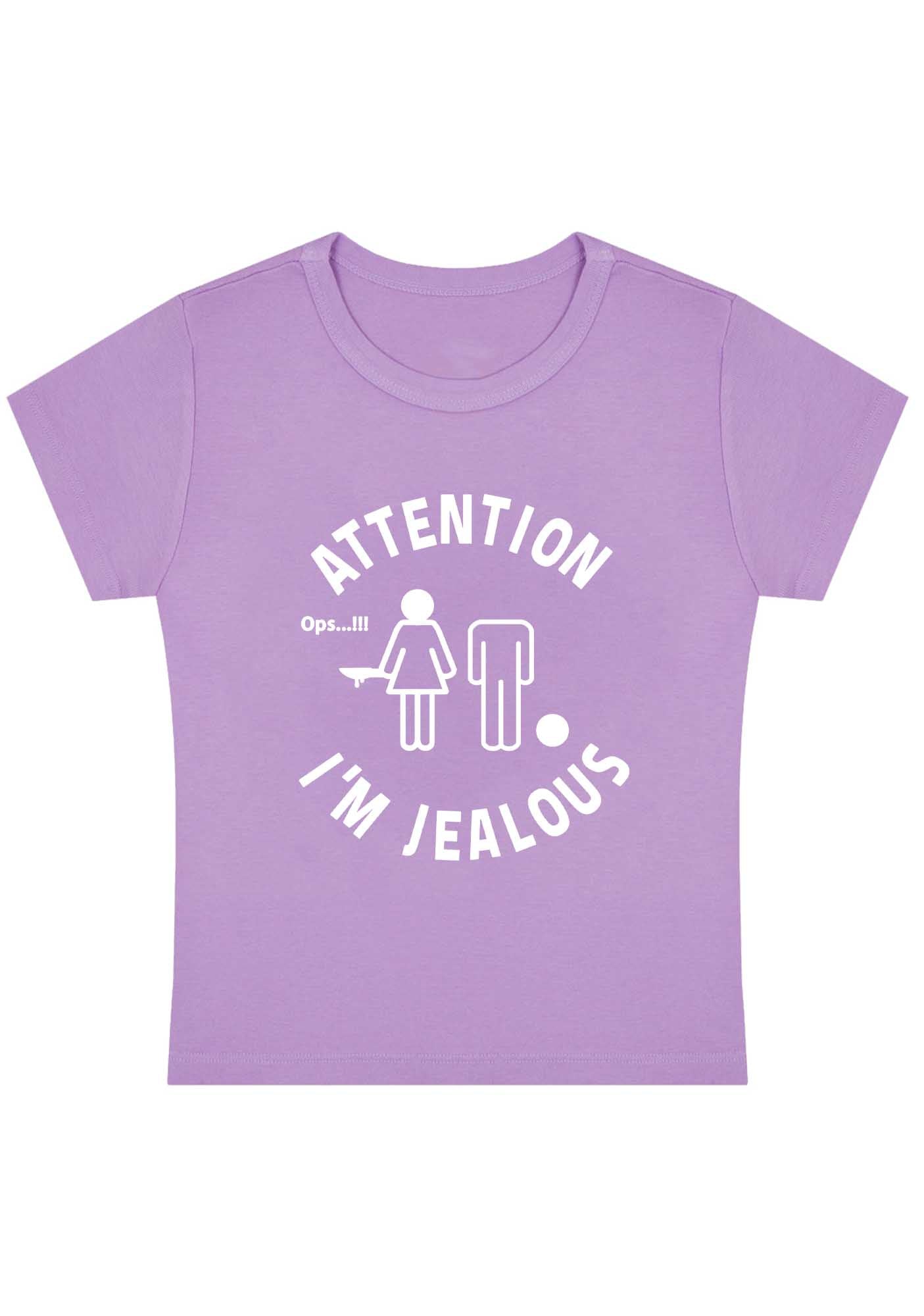 Curvy Attention I'm Jealous Baby Tee
