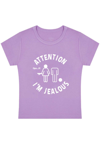 Curvy Attention I'm Jealous Baby Tee