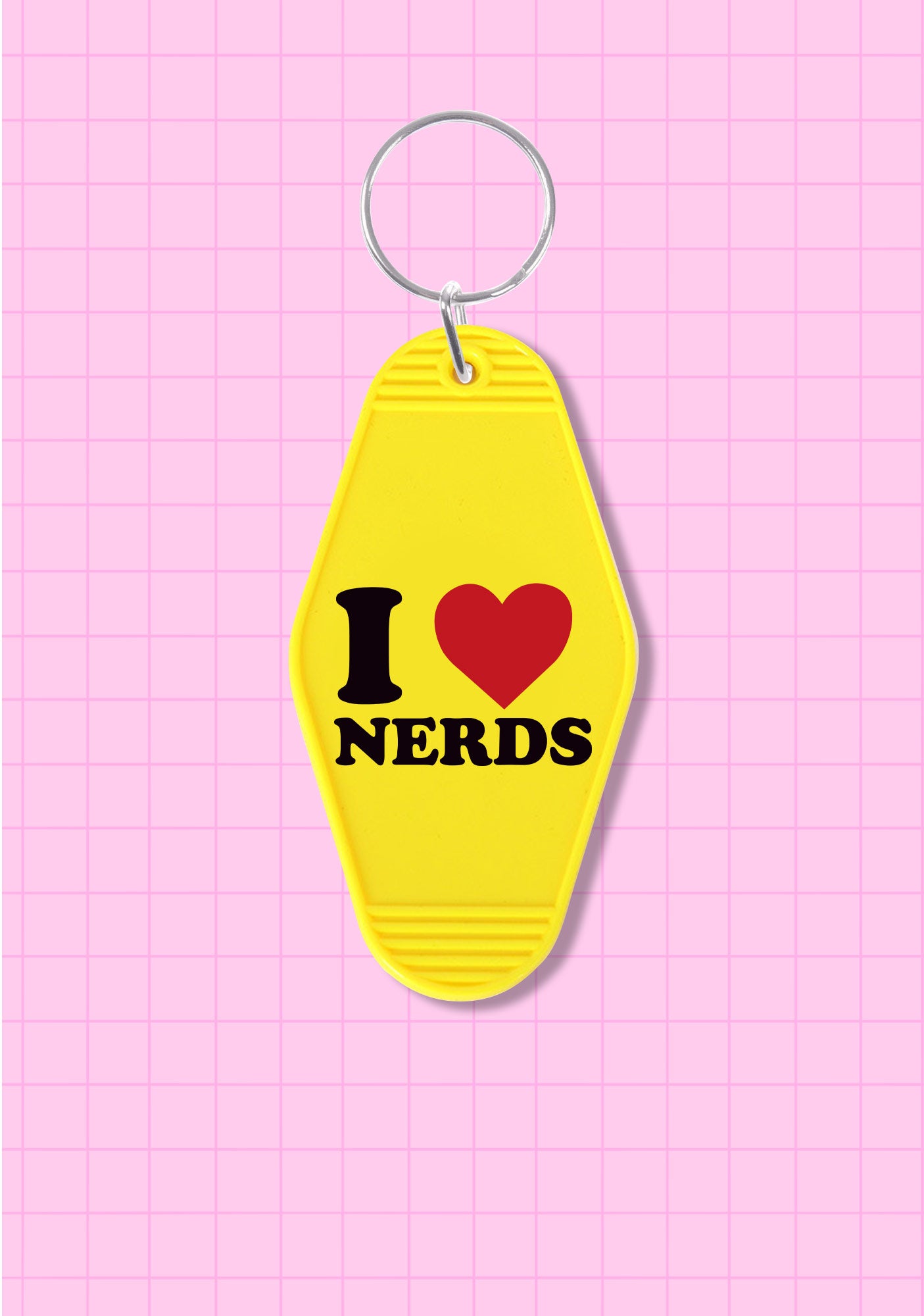 I Love Nerds 1Pc Y2K Hotel Keychain Cherrykitten