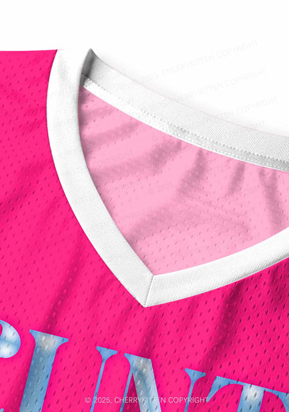 Custom Blue Cxxt Y2K Sport Jersey Tank Cherrykitten
