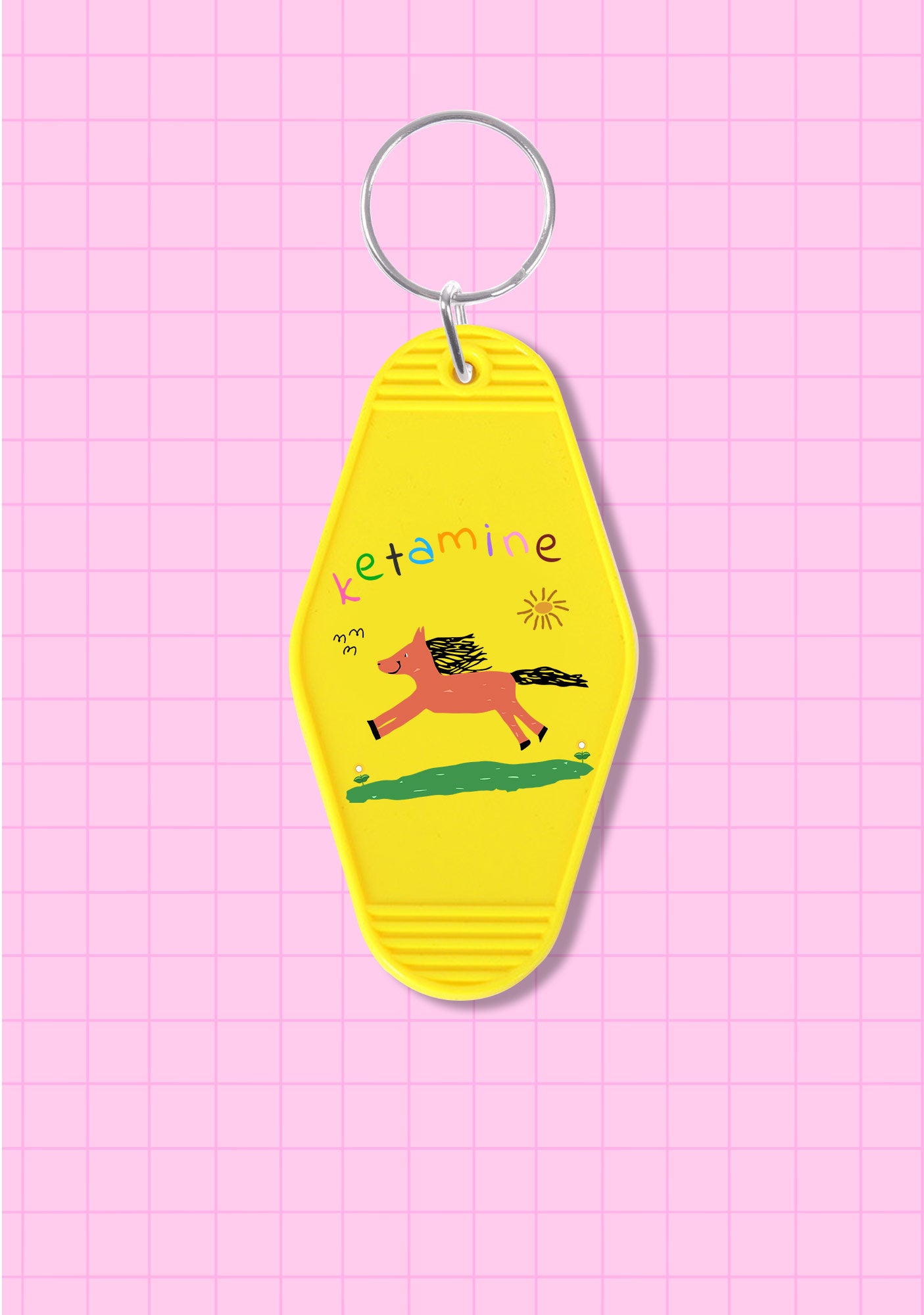 Orange Pony 1Pc Y2K Hotel Keychain Cherrykitten