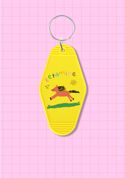 Orange Pony 1Pc Y2K Hotel Keychain Cherrykitten