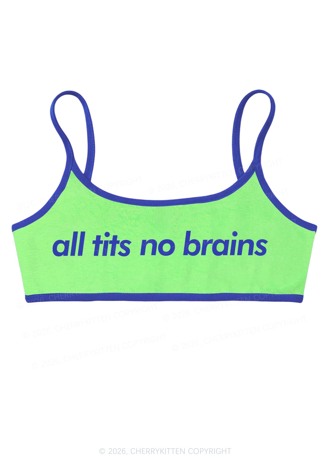 All Txts No Brains Y2K Super Crop Cami Cherrykitten