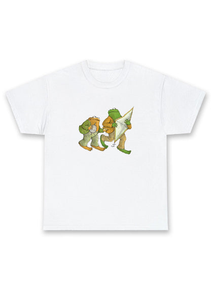 Frog Flying The Kite Chunky Shirt