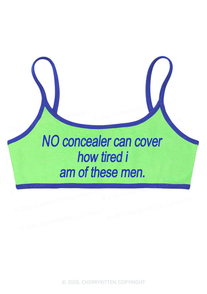 No Concealer Can Cover Men Y2K Super Crop Cami Cherrykitten