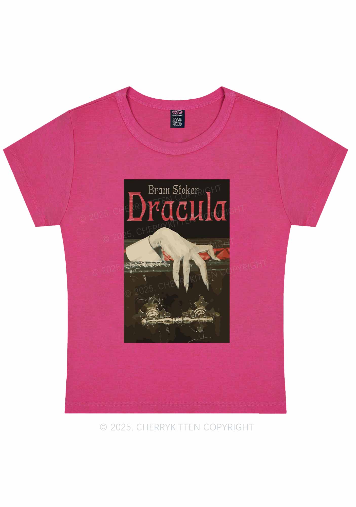 Halloween Creepy Claw Y2K Baby Tee Cherrykitten