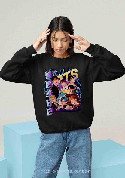Vintage Bangtan Kpop Style Y2K Sweatshirt Cherrykitten