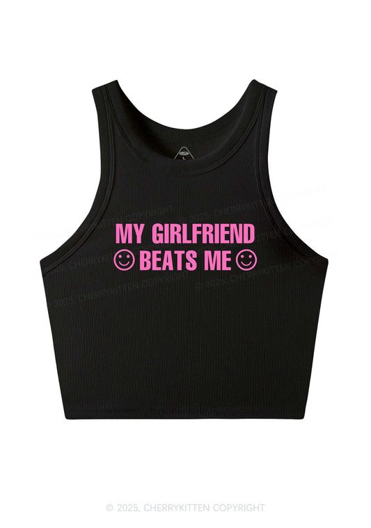 My Girlfriend Beats Me Pride Y2K Crop Tank Top Cherrykitten