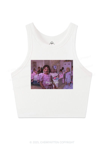 Boys Ugh Y2K Crop Tank Top Cherrykitten