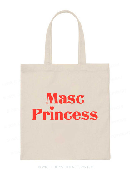 Masc Princess Pride Y2K Canvas Tote Bag Cherrykitten