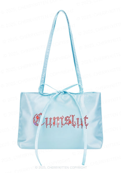 Rhinestone Cxmslxt Y2K Satin Bags Cherrykitten