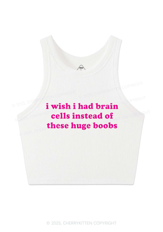 I Had Brain Cells Y2K Crop Tank Top Cherrykitten