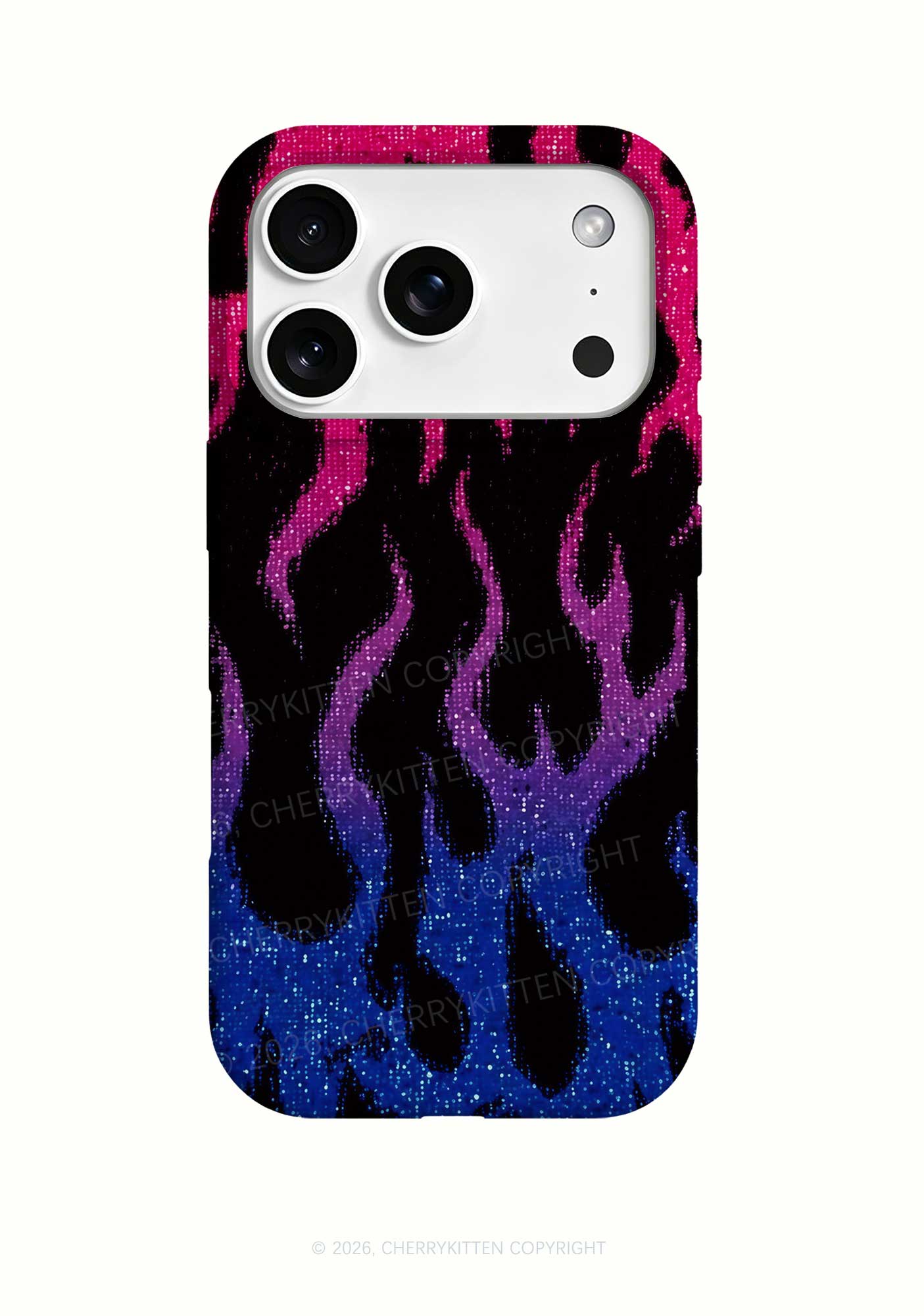 Bisexual Flame Pride Y2K Phone Case Cherrykitten