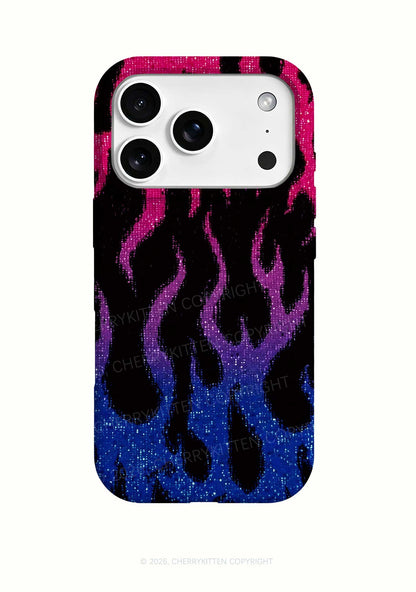 Bisexual Flame Pride Y2K Phone Case Cherrykitten