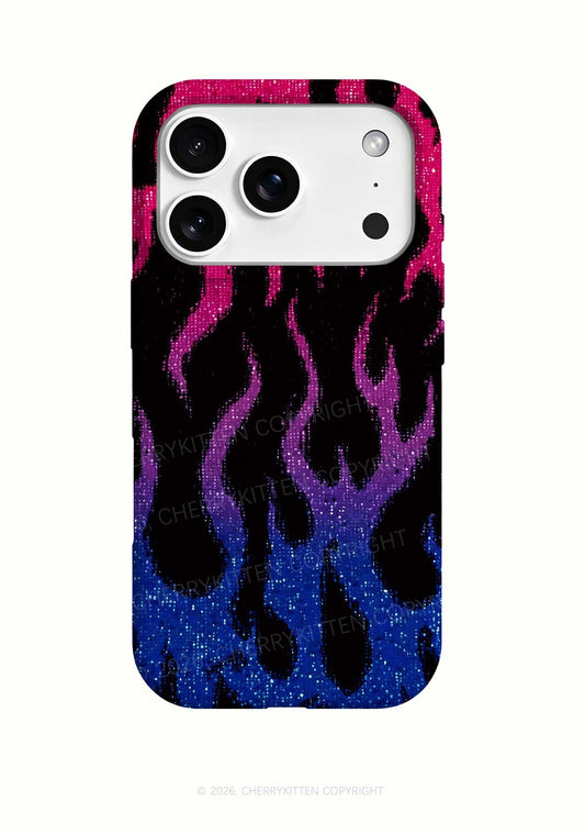 Bisexual Flame Pride Y2K Phone Case Cherrykitten