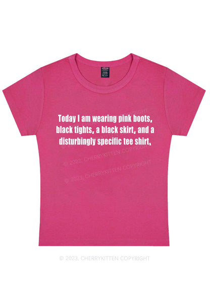 Curvy Disturbingly Specific Y2K Baby Tee Cherrykitten