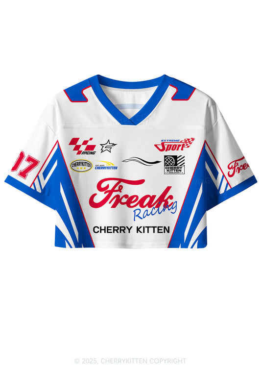 Custom Freak Racing Y2K Crop Sport Jersey Shirts Cherrykitten