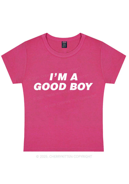 Im A Good Boy Y2K Baby Tee Cherrykitten