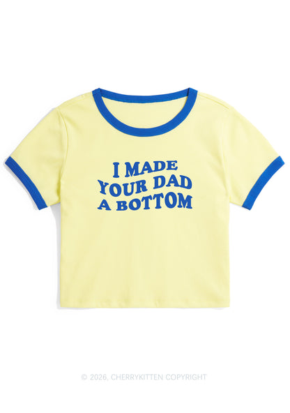 I Made Your Dad A Bottom Pride Y2K Ringer Tee Cherrykitten