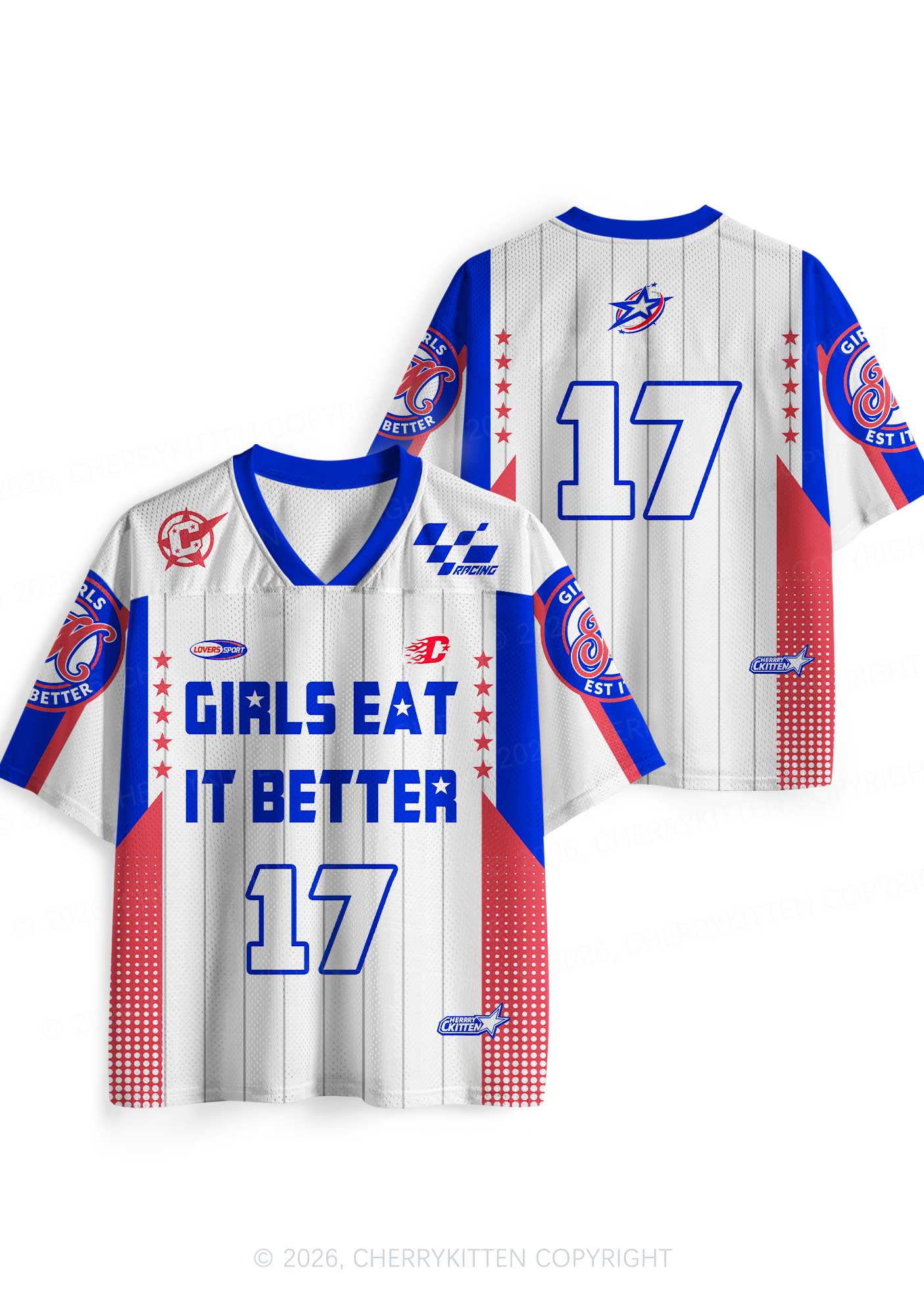 Girls Eat It Better Pride Y2K Sport Jersey Shirts Cherrykitten