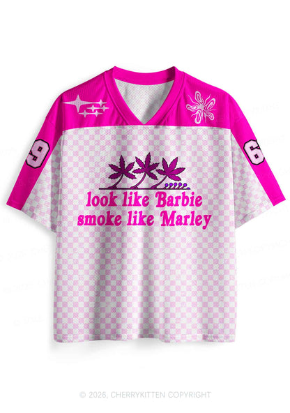 Smoke Like Marley Y2K Sport Jersey Shirts Cherrykitten