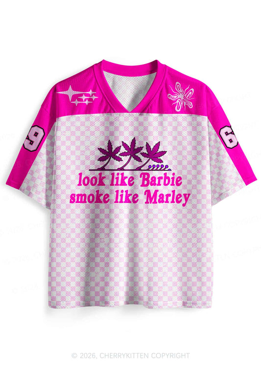 Smoke Like Marley Y2K Sport Jersey Shirts Cherrykitten