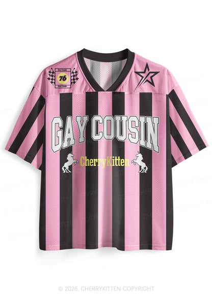 Gay Cousin Pride Y2K Sport Jersey Shirts Cherrykitten