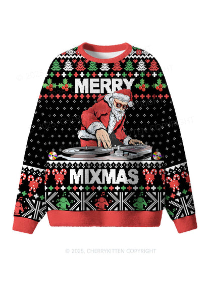 Marry Mixmas Y2K Christmas Knit Sweatshirt Cherrykitten