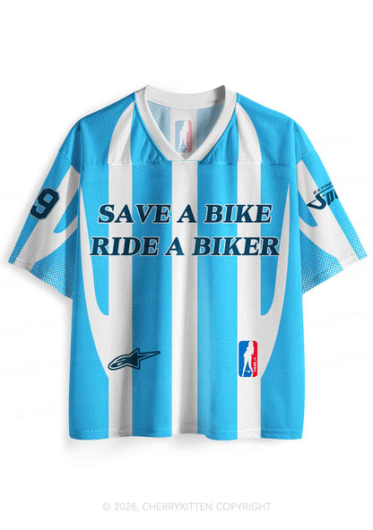 Save A Bike Ride A Biker Y2K Sport Jersey Shirts Cherrykitten